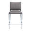 Tabouret de bar Freesia (lot de 2) gris anthracite