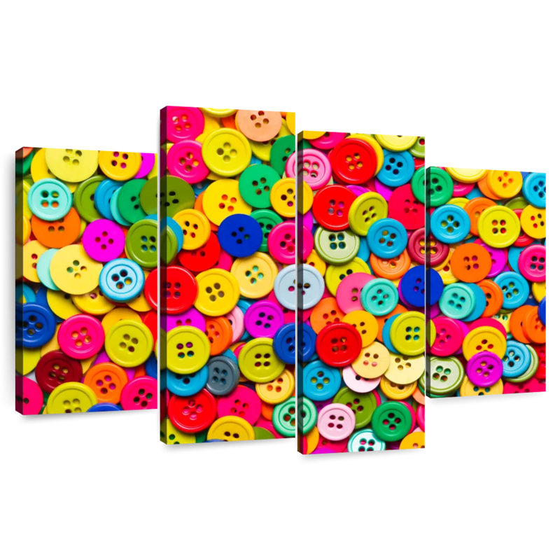 Buttons Collection, 14" H x 24" W