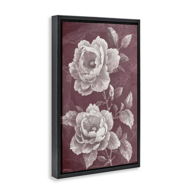 Chambermaid Blooms sur cadre flottant marron, design par Annabelle Hall