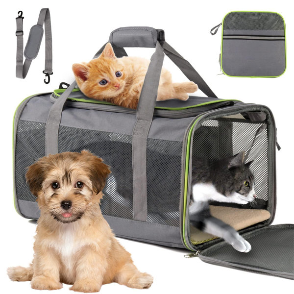 Teddy 14.5'' Dog & Cat Carrier Bag In Light Pink – Sam's Pets LLC