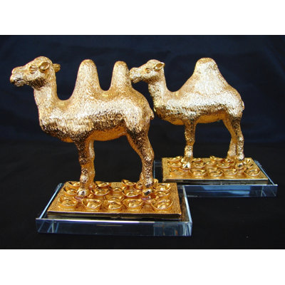 Ensemble de 2 figurines chameau