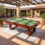 Table de billard moderne minimaliste standard 8 pi-134010319