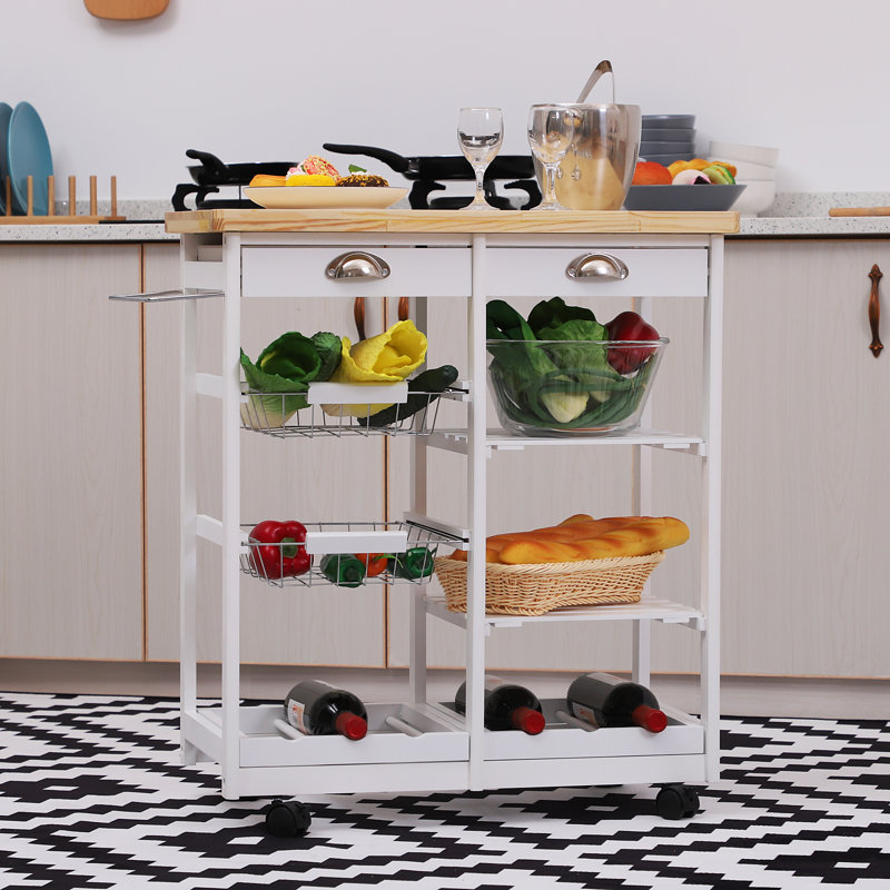 Shurtleff Kitchen Cart, White