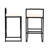 Set Of 2 Barstools Faux Leather Upholstered Bar Stools Modern Metal Frame Dining Chairs For Counter, Kitchen Island