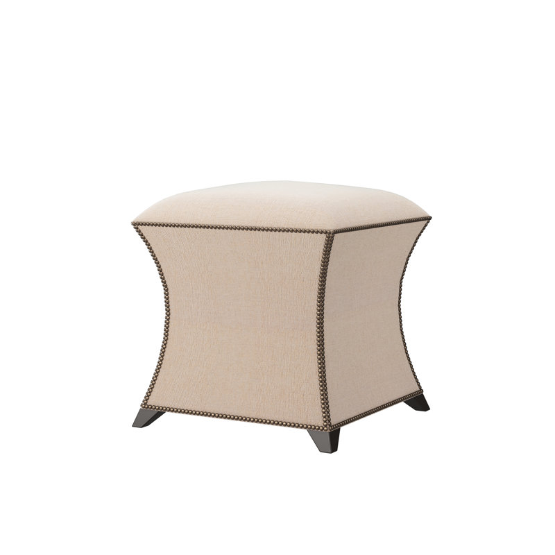 Hayes Upholstered Ottoman, Espresso, Page Oyster (Performance fabric) 1355-92
