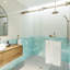 Polaris 60 in. x 78 in. Fully Frameless Sliding Bypass Shower Door-70555498