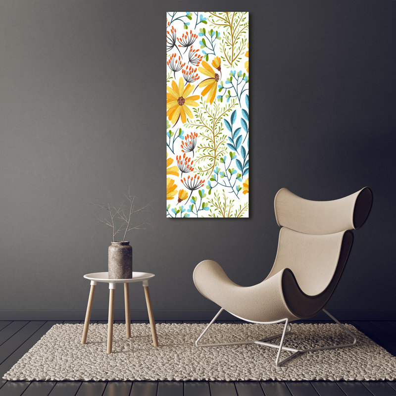 Field Flowers - Wrapped Canvas Print
