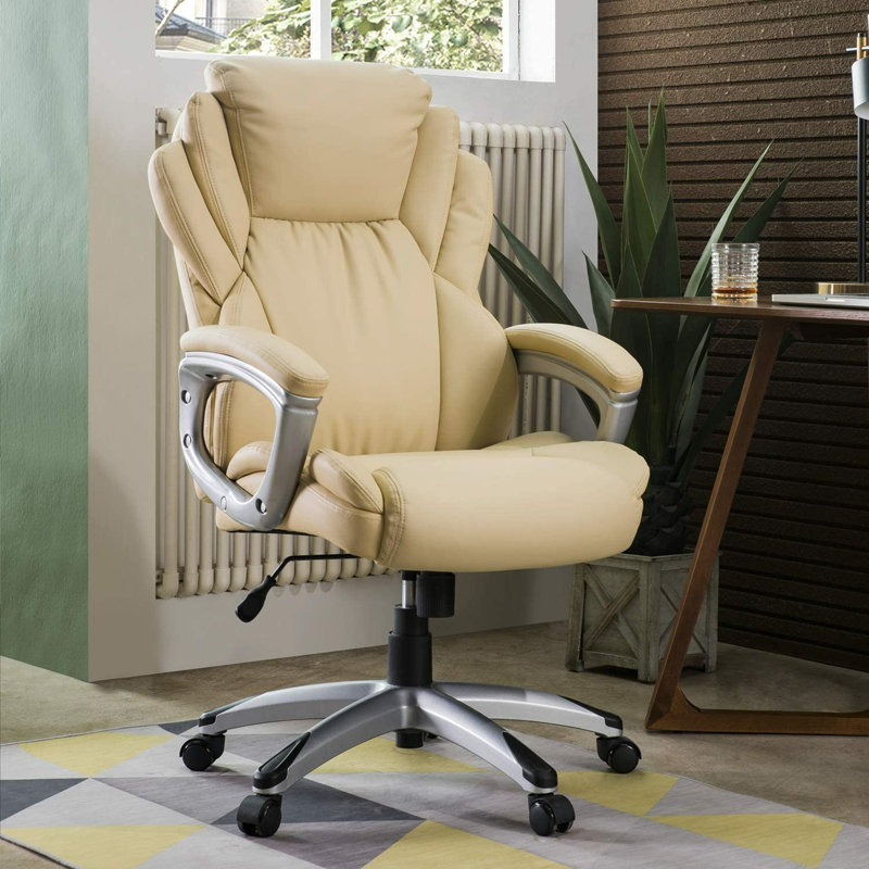 Fauteuil de direction Albolis, Argent, Brun