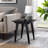 Japandi Minimal Wood Side Table – Black-780215658