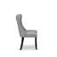 Ensemble de 14 tables de salle à manger comprenant une table de cuisine rectangulaire moderne, une table basse et 12 chaises revêtues de tissu en polyester gris clair, noir brossé-122201391