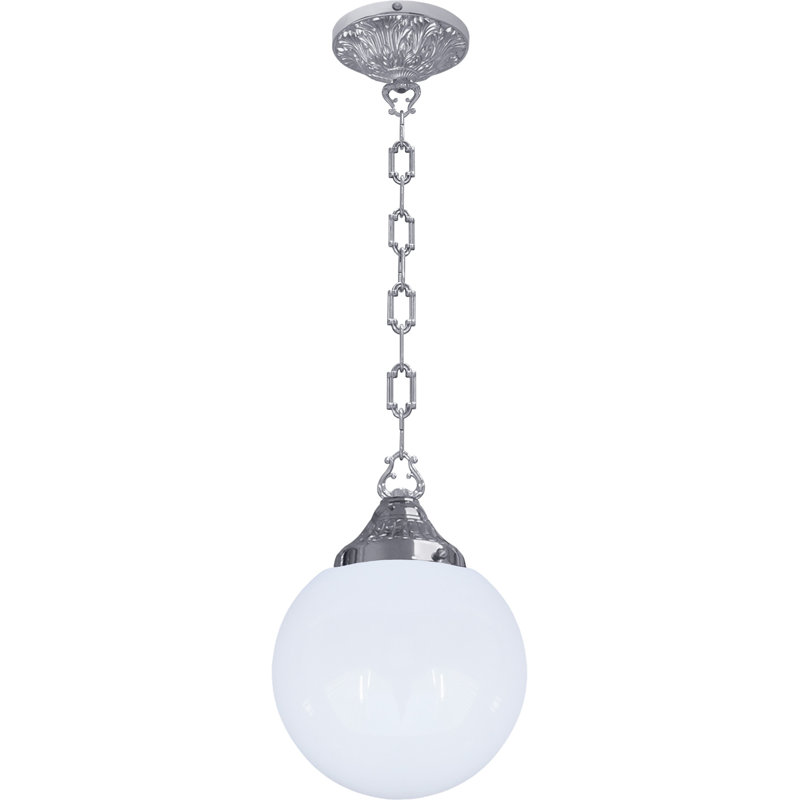 Fidler 1 - Light Single Pendant, Bright Chrome, Bright Chrome