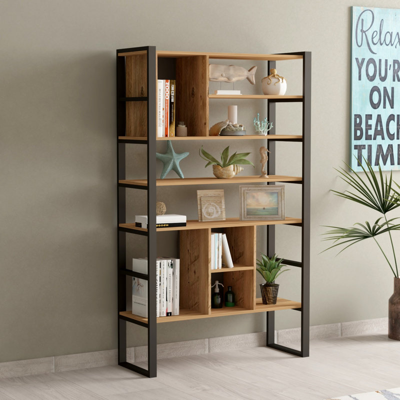 Bibliothèque standard en métal H 70,87 "x l 47,24" Dennell