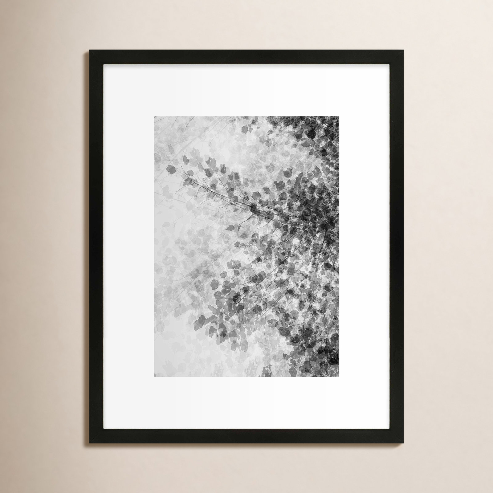 Pattern and Shadow Print by Laura Zimmerman, 20" H x 16" W, Black