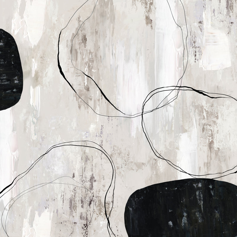 Falling Stones - Impression sur toile tendue, H 12 po x l 12 po