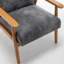 Fauteuil large classique Mid-Century moderne-129413030
