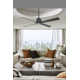 Harford 4 - Blade Standard Ceiling Fan with Remote Control