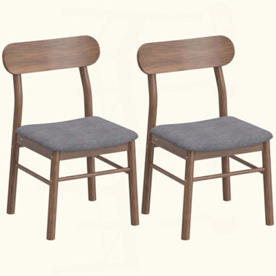 Bedroom Chairs,Curved Backrest Kitchen Chairs,Dining Room Chairs,Set of 2 Dining Chairs(Only Chair)