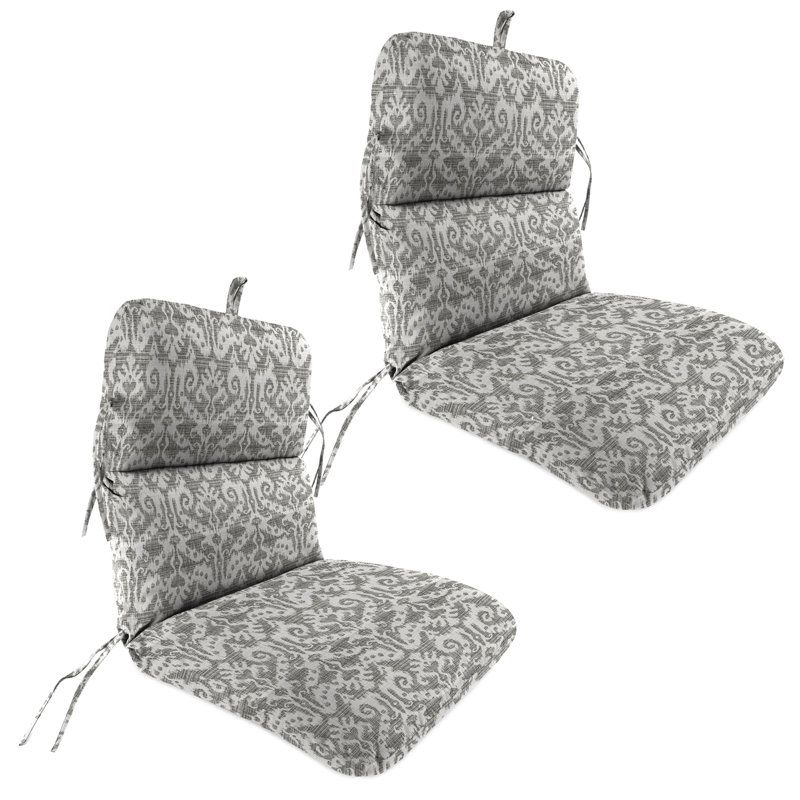 22" x 45" Outdoor Chair Cushion with Ties and Loop (Set of 2)