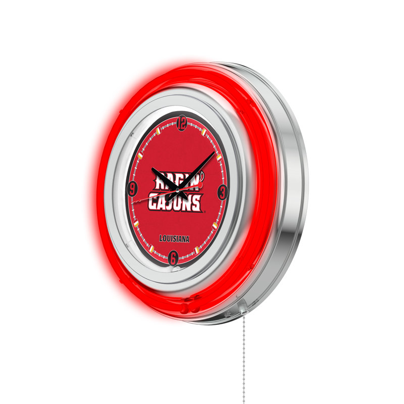 Horloge murale 15 po NCAA, Louisiana At Lafayette