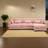 Deep Seat Sectionals, Wood Frame Pink Modern L Shaped Sofa For Home