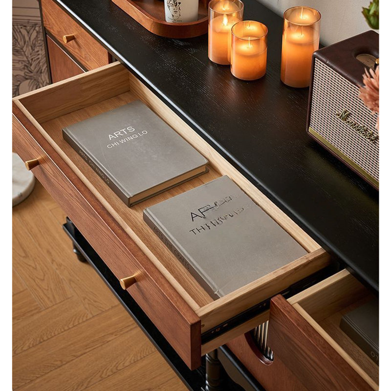 French-Style Retro Multi-Color Buffet Table