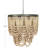 2-Tier Draped Wood Bead Chandelier-1183867051