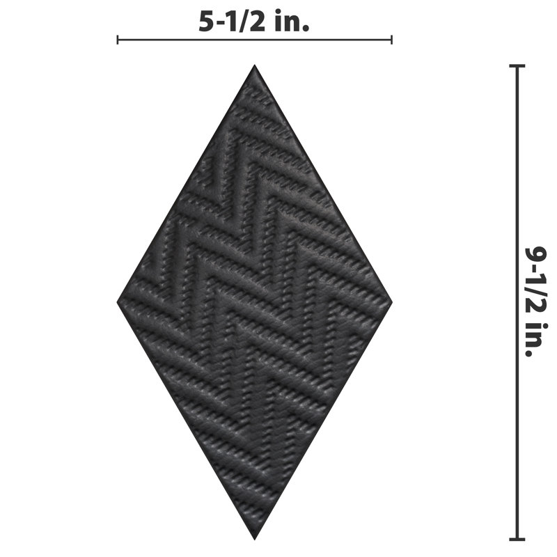 Rhombus 6" x 10" Porcelain Patterned Wall & Floor Tile
