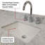 Ensemble de meuble-lavabo simple avec plateau en marbre de Carrare et robinet-1725801018