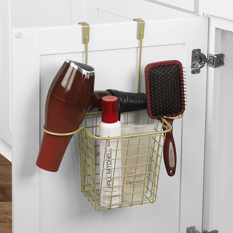Grid Metal Hair Tool Holder, Gold