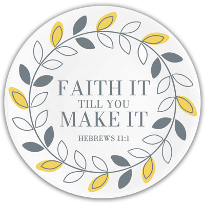 Glass Coaster Faith It Till You Make It