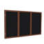 Babillards fermés en tissu à 3 portes avec cadre en bois Ghent-11138473-11138472-11138467
