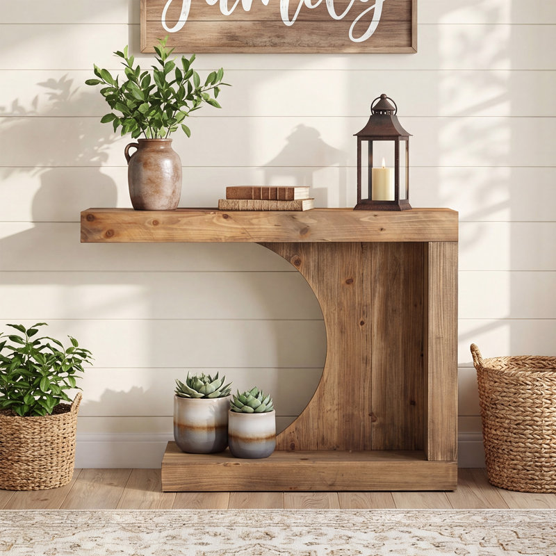 39.37cm Solid Wood Console Table
