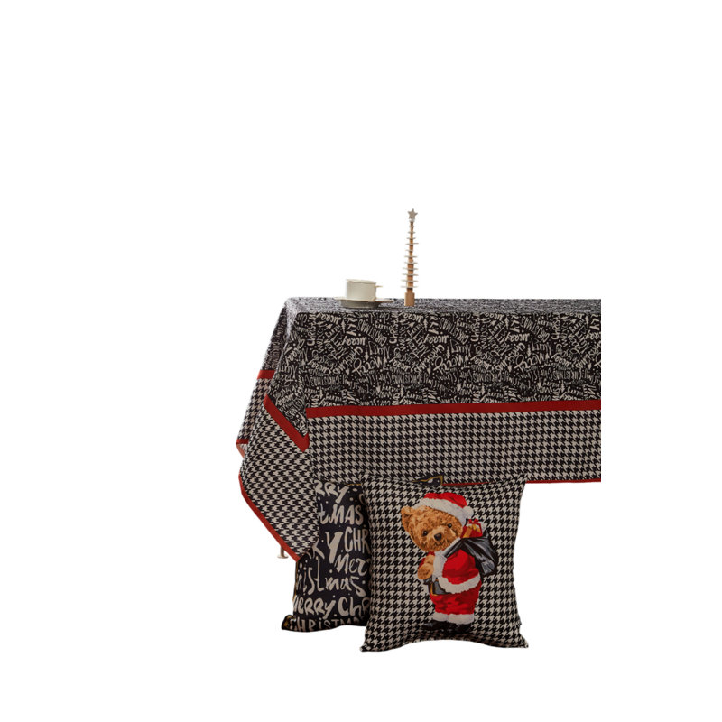 New Year Merry Christmas Tablecloth
