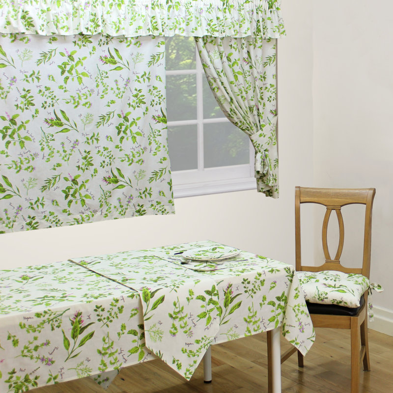 Herbs Curtains, Width 116 x Drop 137 cm