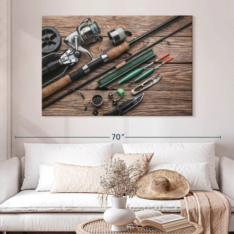 Senne Ready For Fishing, 34" H x 51" W