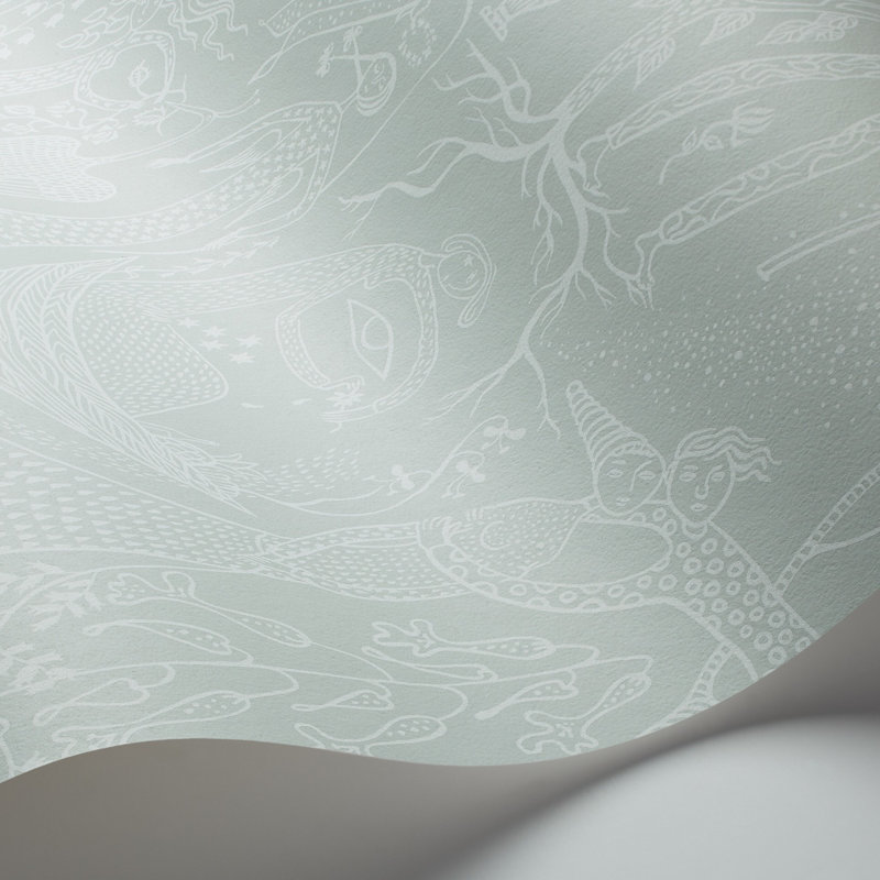 Boråstapeter Poème D'amour Wallpaper, Light Blue