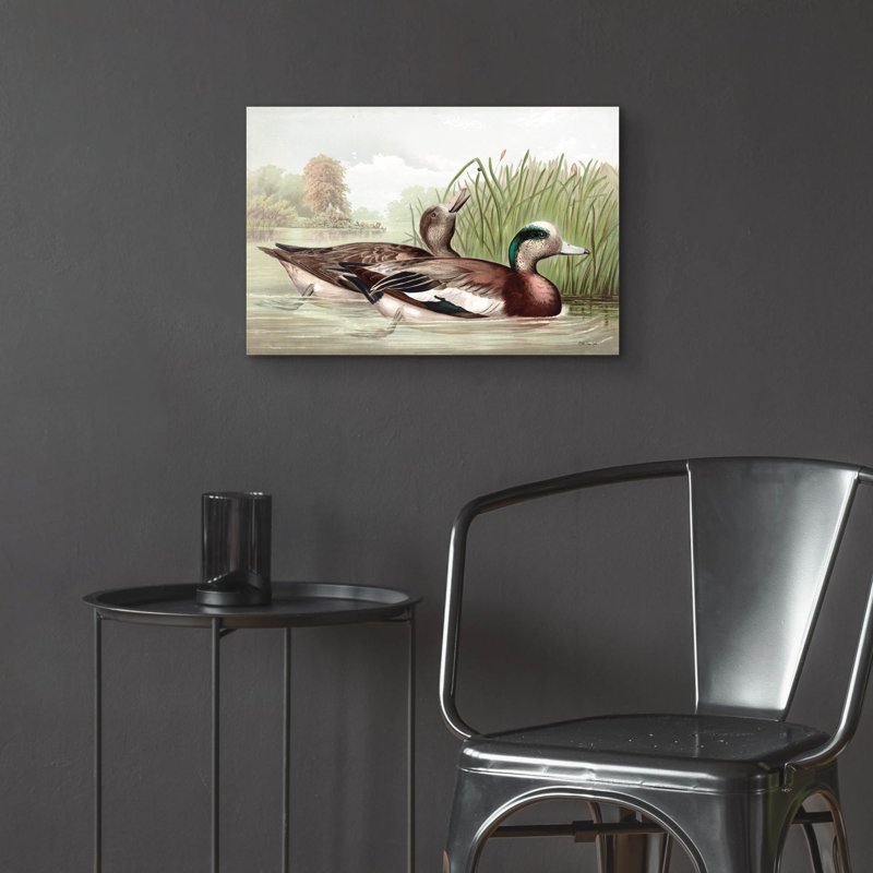  «Resting Duck 1» par Stellar Design Studio, art mural en verre acrylique, 24 po x 16 po, H 16 po x l 24 po