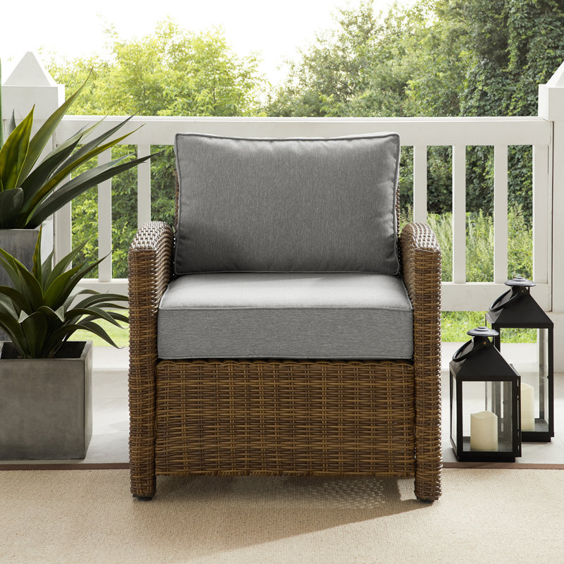 Upholstered Armchair, Gray