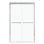 Cabine de douche coulissante demi-cadre l 48 po x H 76 po