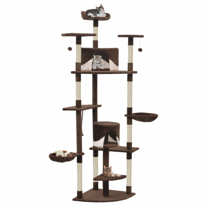 Amalia 203cm H Cat Tree, Brown
