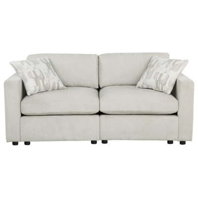 Montelongo Loveseat Track Linen With Pattern Pillows