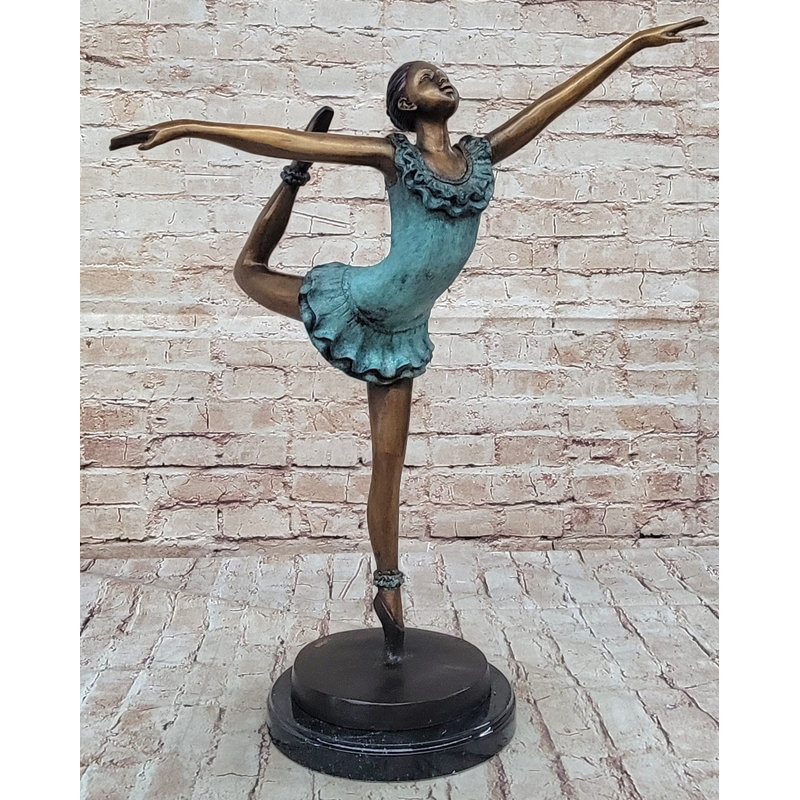 Signed Collett Collector Edition Prima Ballerina Bronze Sculpture Figurine Art