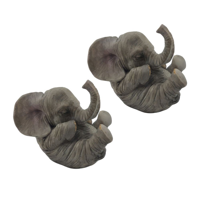 "Ensemble de 2 pièces" ICE ARMOUR l 4,25 "bébé éléphant Figurine Figurine Figurine Ornement Décor Maison / Chambre