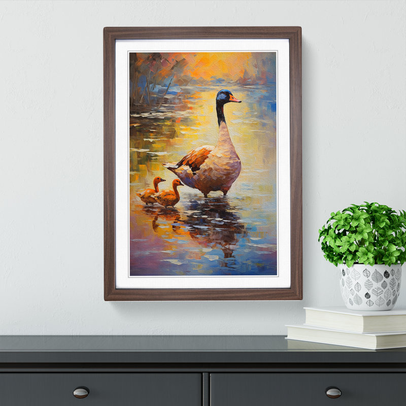 Goose Impressionism No.3 - Framed Print