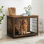 Meuble pour cage Lofland avec portes doubles pour petits et grands chiens