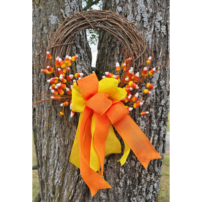Candy Corn Wreath
