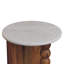 Table d'appoint Marble-Top Spindle