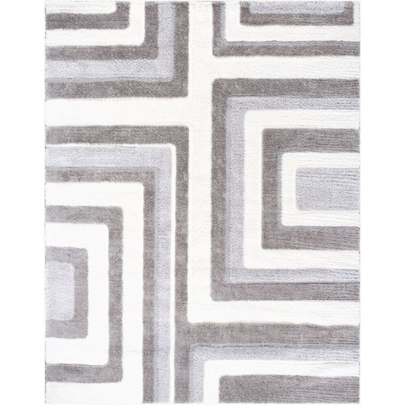 Mical Machine Woven Rug, Rectangle 5'3" x 7'
