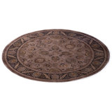 Overdyed Hand-Knotted Wool Modern-Contemporary Brown Area Rug 6' 1" x 6' 1"