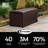 Suncast 59 in. W X 23 in. D Dove Gray Plastic Deck Box 120 gal